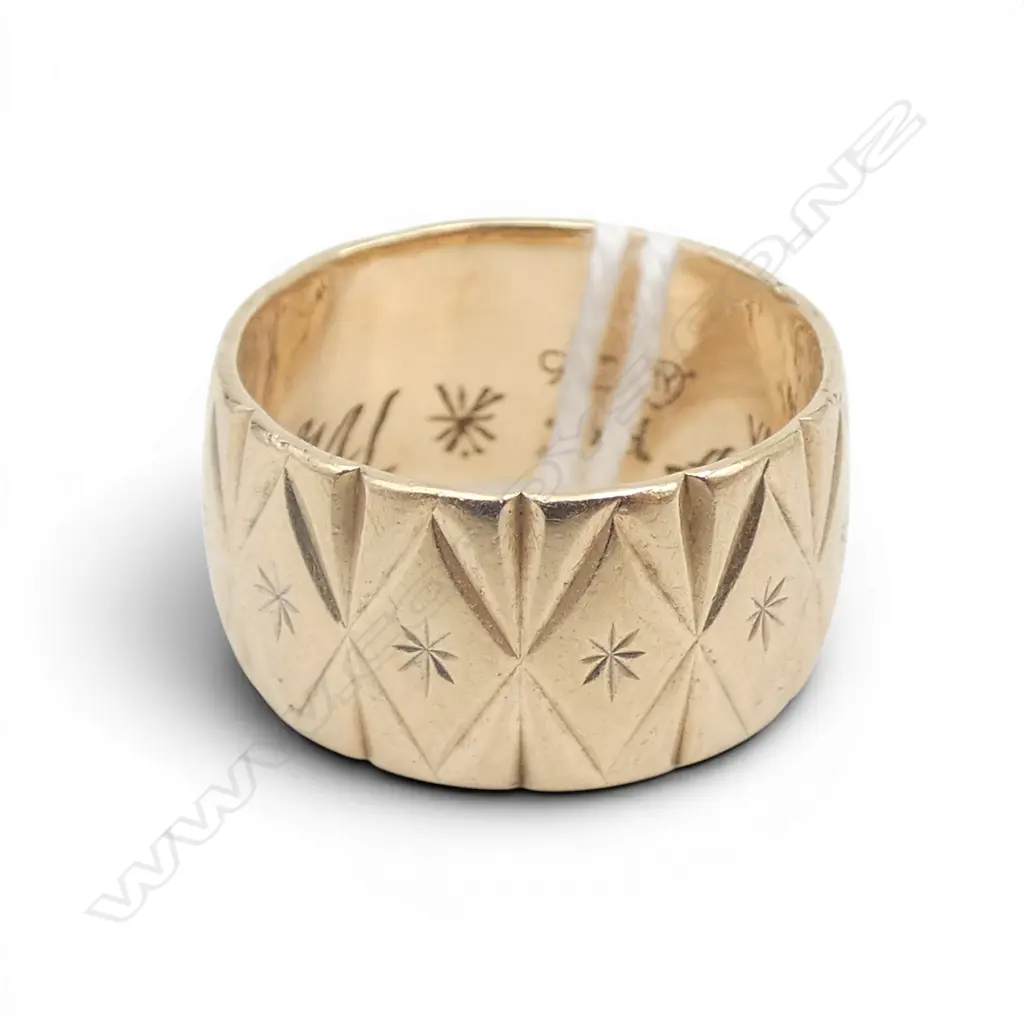 9CT GOLD VALINTINES RING 5.1GMS SIZE L Image 1++