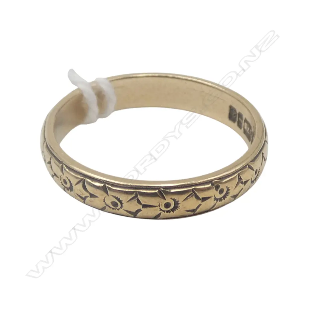 9CT RING, 2.9gms SIZE P Image 1++
