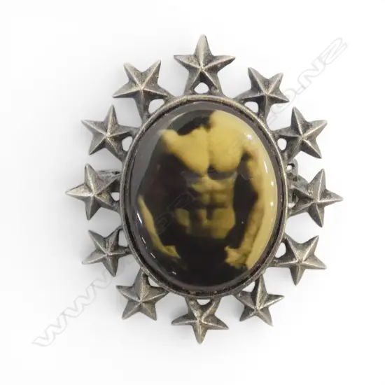 JEAN PAUL GAULTIER TORSO BROOCH 38x32mm