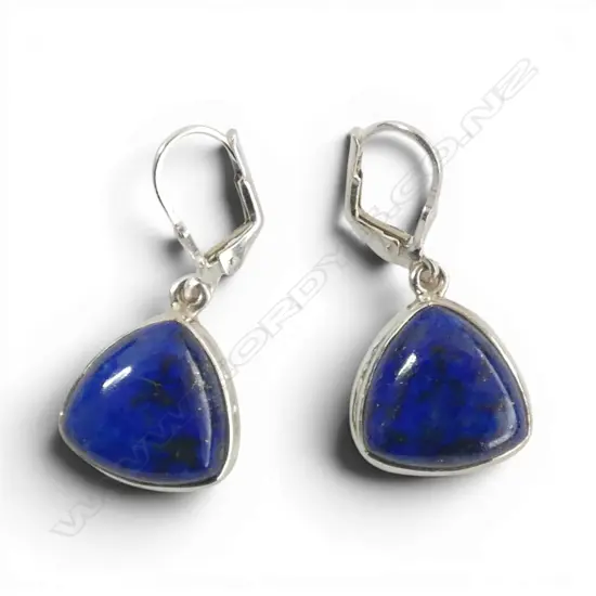 PR SILVER LAPIS LAZULI EARRINGS