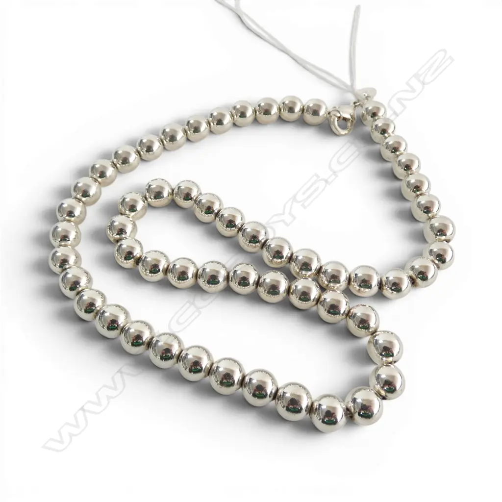 925 SILVER BALL NECKLACE 78GMS Image 1++