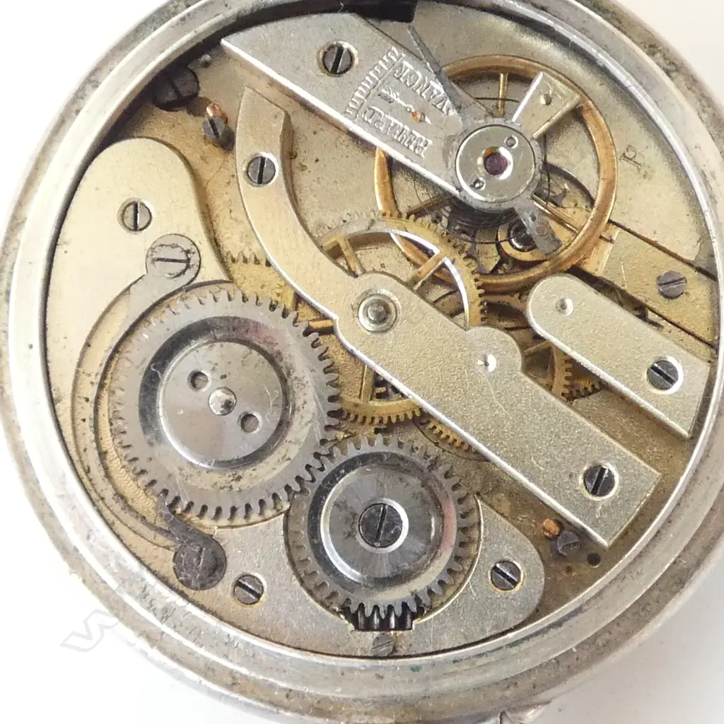 850 CONT SILVER POCKET WATCH NO GLASS  Image 1++