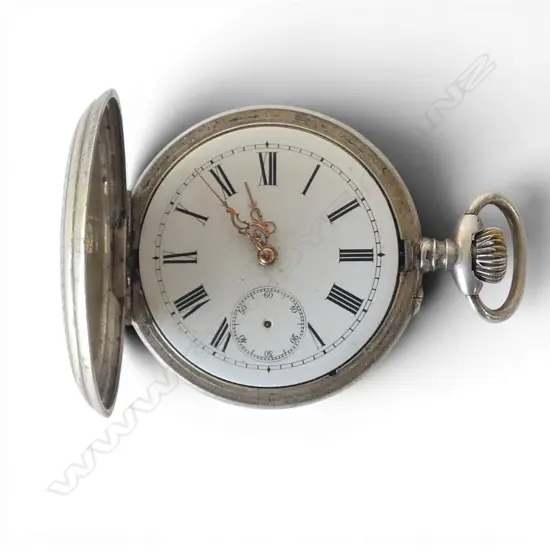 850 CONT SILVER POCKET WATCH NO GLASS 