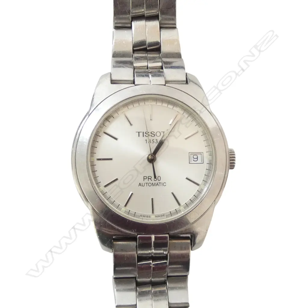 TISSOT PR50 AUTOMATIC S/S WRISTWATCH, BOXED, RUNNING  Image 1++