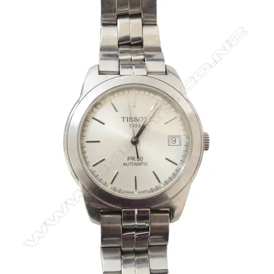 TISSOT PR50 AUTOMATIC S/S WRISTWATCH, BOXED, RUNNING 