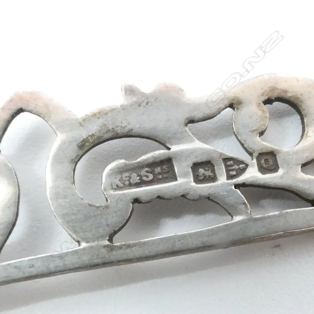 S/SILVER ANTIQUE BELT BUCKLE 27GRS Image 1++