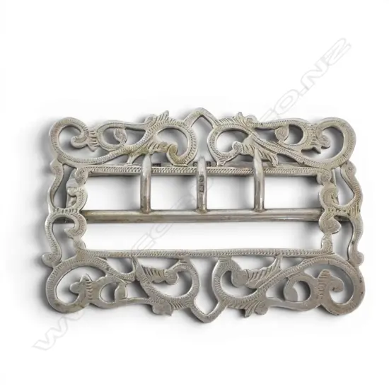 S/SILVER ANTIQUE BELT BUCKLE 27GRS