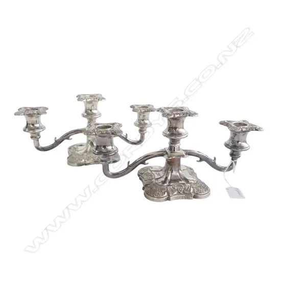 PR SILVER PLATED CANDELABRAS H.150mm