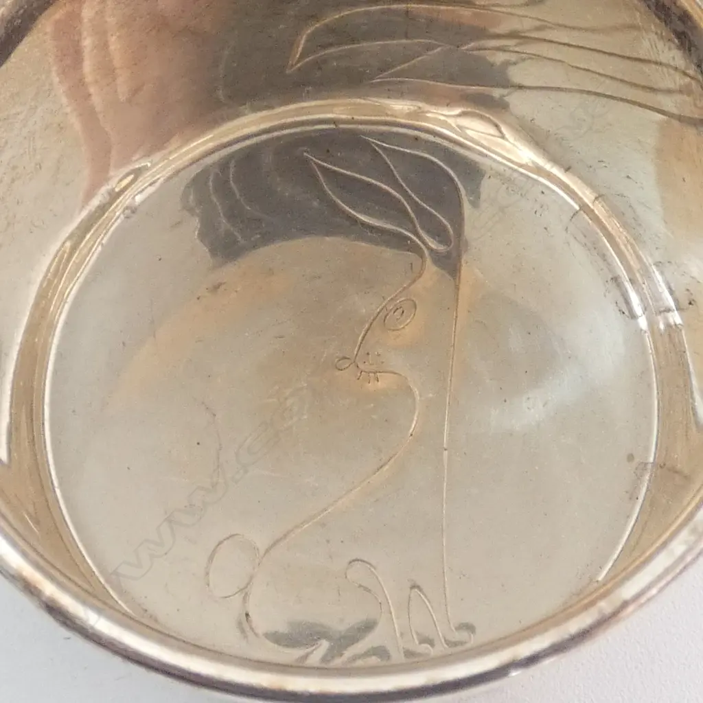 925 SILVER BABIES CUP 33gms + 'TOWLE STERLING 85' RATTLE ON LUCITE TEETHING RING Image 1++