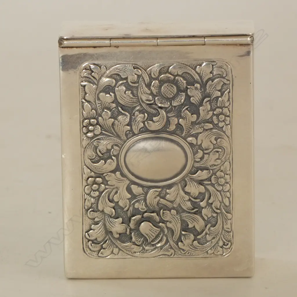 SILVER PLATED CIGARETTE BOX by Dutch Silversmith Hendrick Hooijkaas, Rembrandt's Night Watch Image 1++