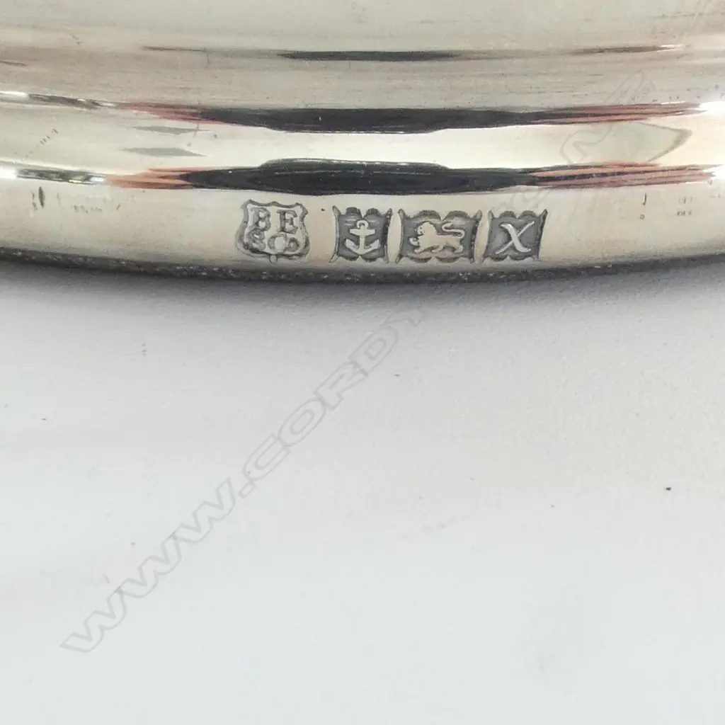 S/SILVER WINE COASTER TOTAL WIEGHT 186GRS - no felt to base Image 1++