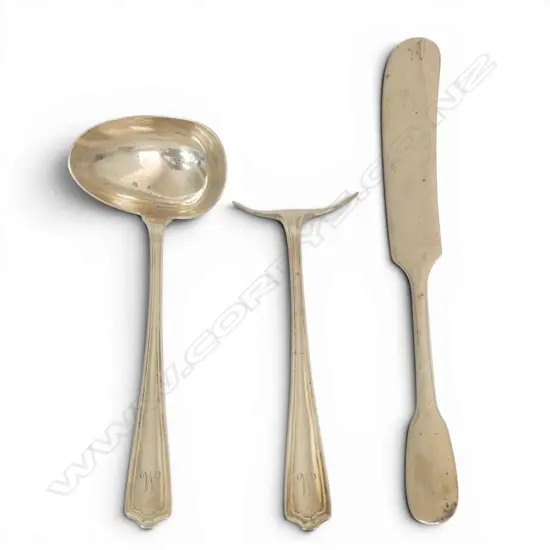 S/SILVER CHILD SPOON PUSHER & KNIFE 98GRS
