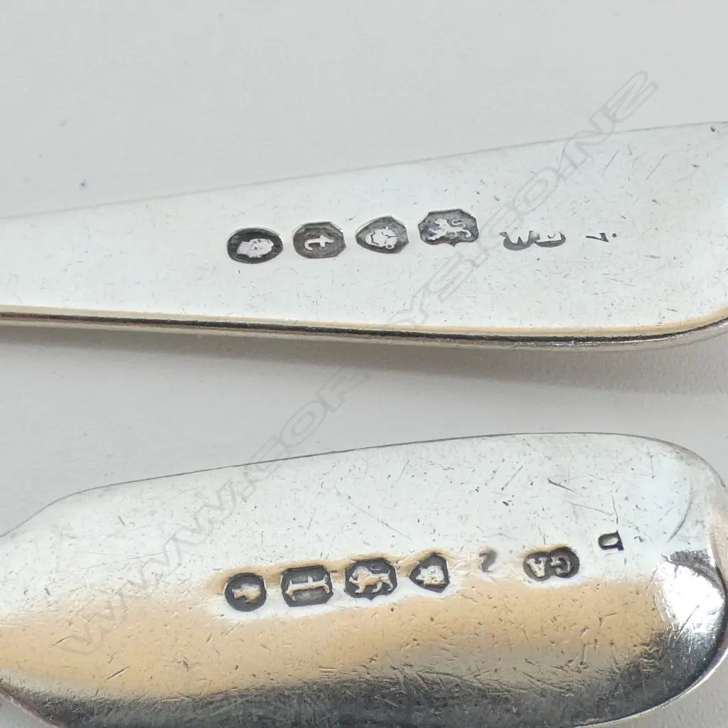 2 VICTORIAN S/SILVER SPOONS 1866 & 1874 64.7 GMS  Image 1++