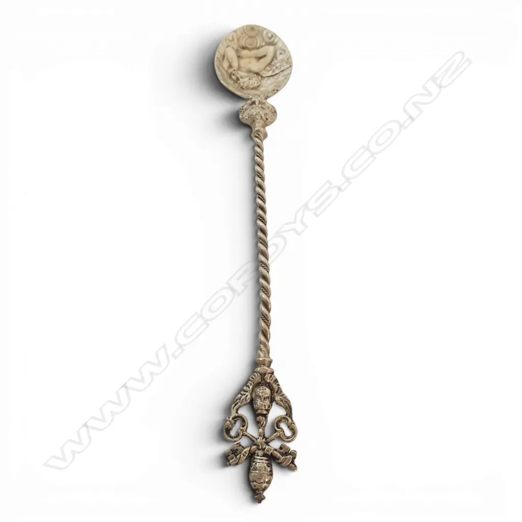 ITALIAN 800 SILVER CUPID SPOON 23GRS Image 1++
