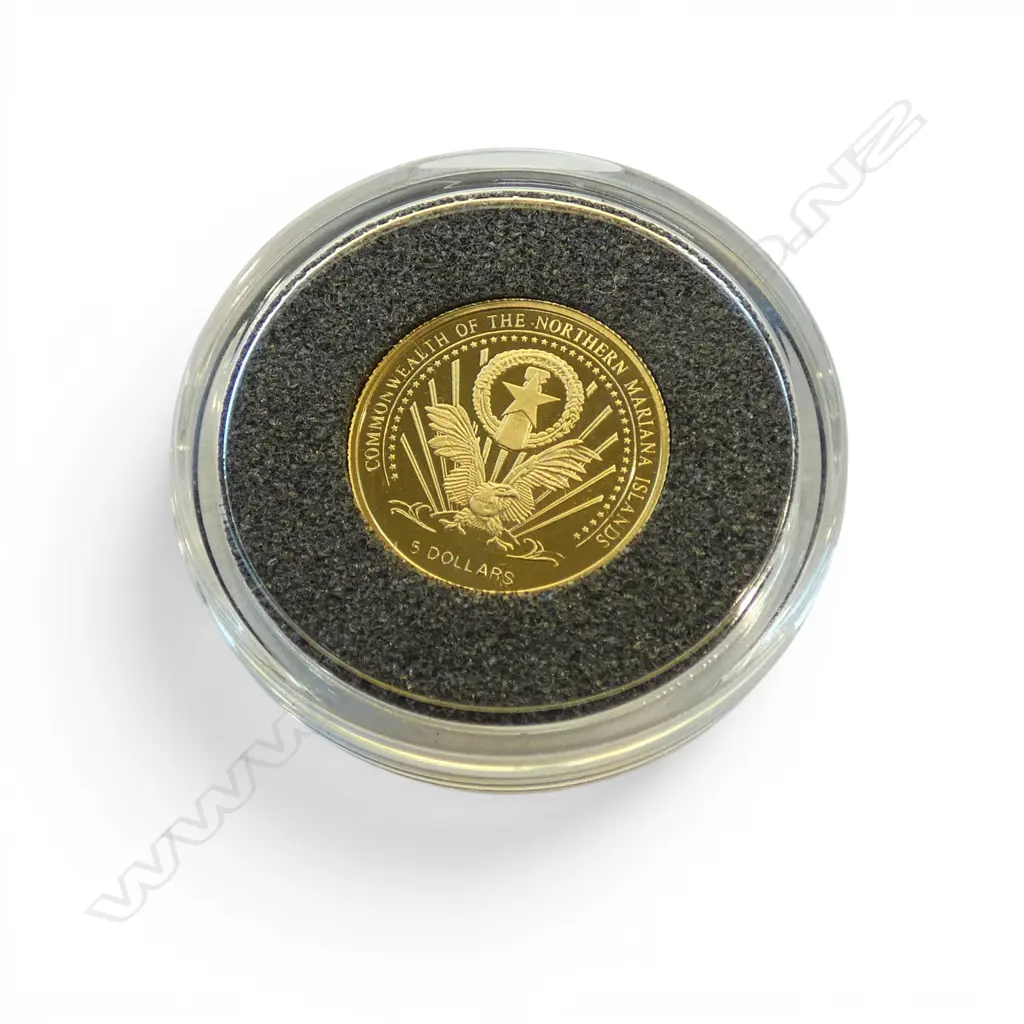 MACQUARIE MINT 2004 MARIANA ISLANDS ALBERT EINSTEIN .999 GOLD PROOF $5 COIN 1.224gms Image 1++