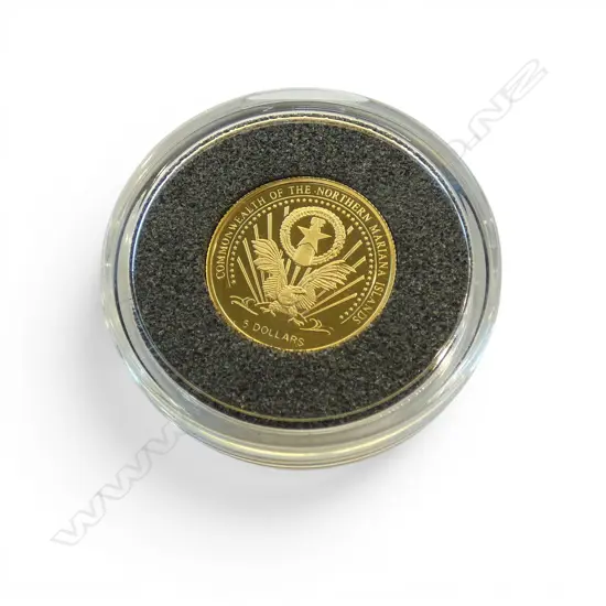 MACQUARIE MINT 2004 MARIANA ISLANDS ALBERT EINSTEIN .999 GOLD PROOF $5 COIN 1.224gms