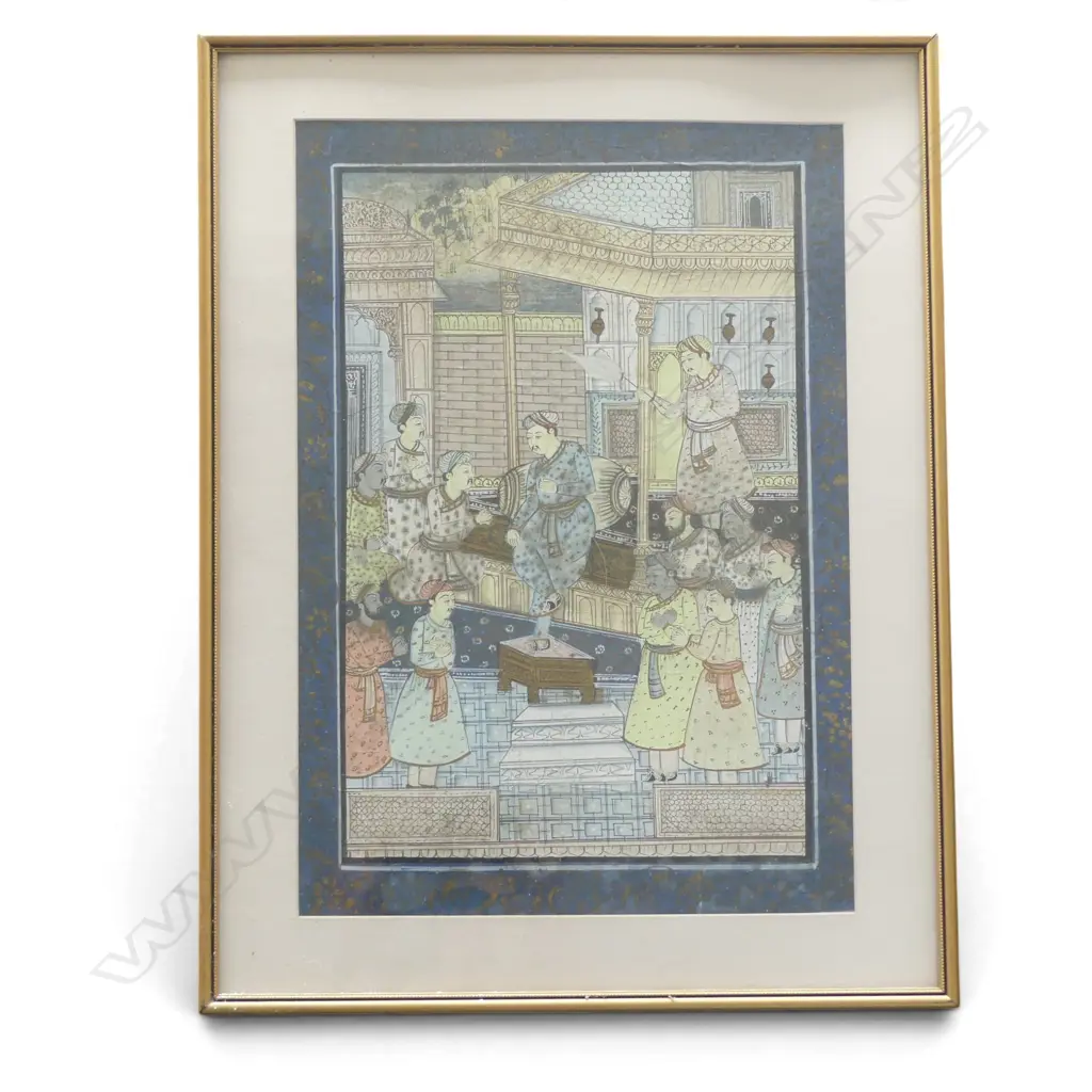 INDIAN WATERCOLOUR performing dancing figure & others 490 x 340mm Image 1++