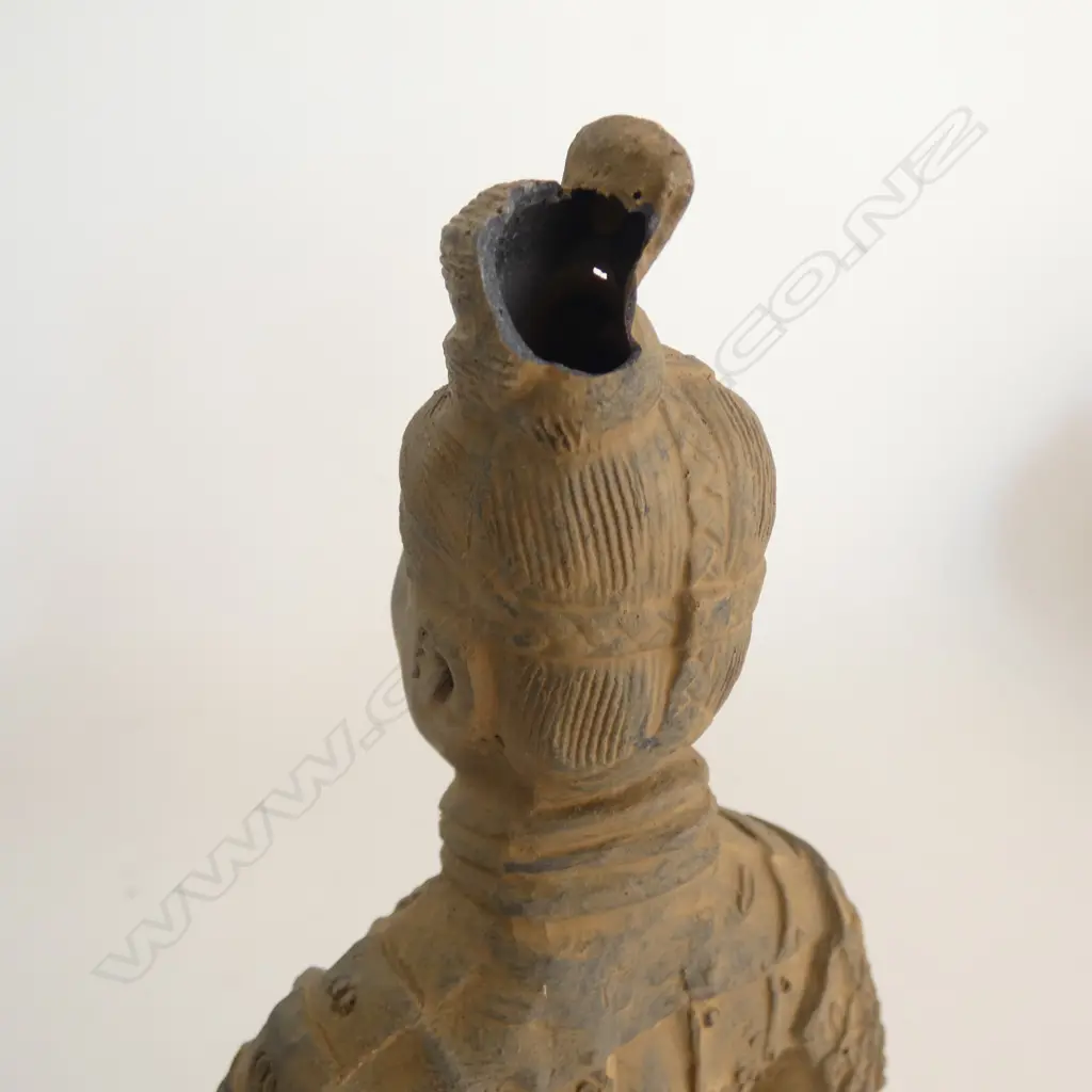 3 TERRACOTTA WARRIORS (LARGEST RESIN HAIR BUN AF) H.270mm Image 1++
