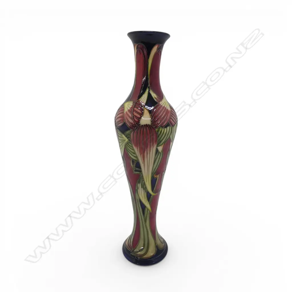 MODERN MOORCROFT TALL BALUSTER VASE signed Philip Gibson 2003. H.315mm Image 1++