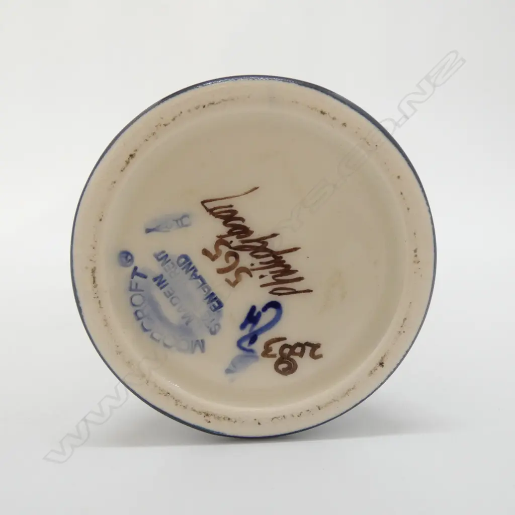 MODERN MOORCROFT TALL BALUSTER VASE signed Philip Gibson 2003. H.315mm Image 1++