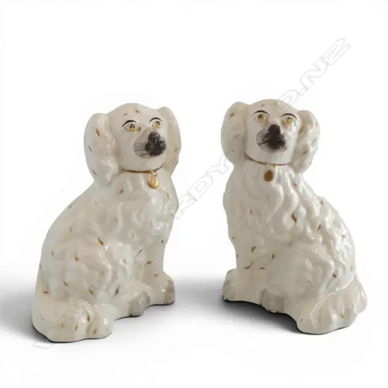 PR OF STAFFORTSHIRE CHINA FIREDOGS H190MM