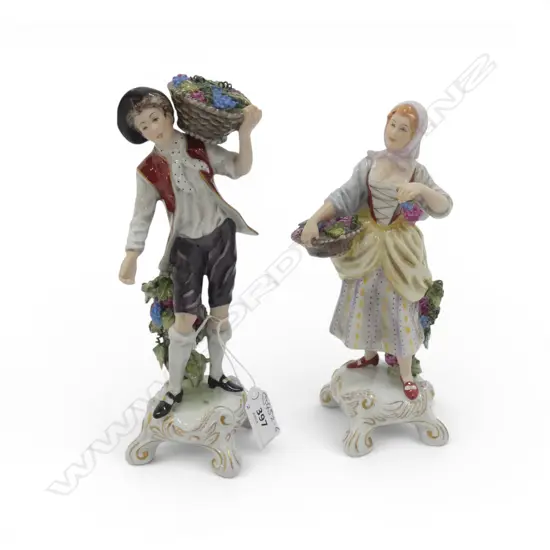 2 ROYAL DUX FIGURINES H.220mm