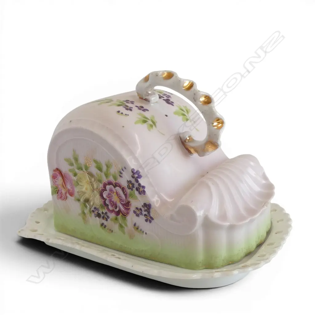 EDWARDIAN CHINA LIDDE CHEESE WEDGE H170MM Image 1++