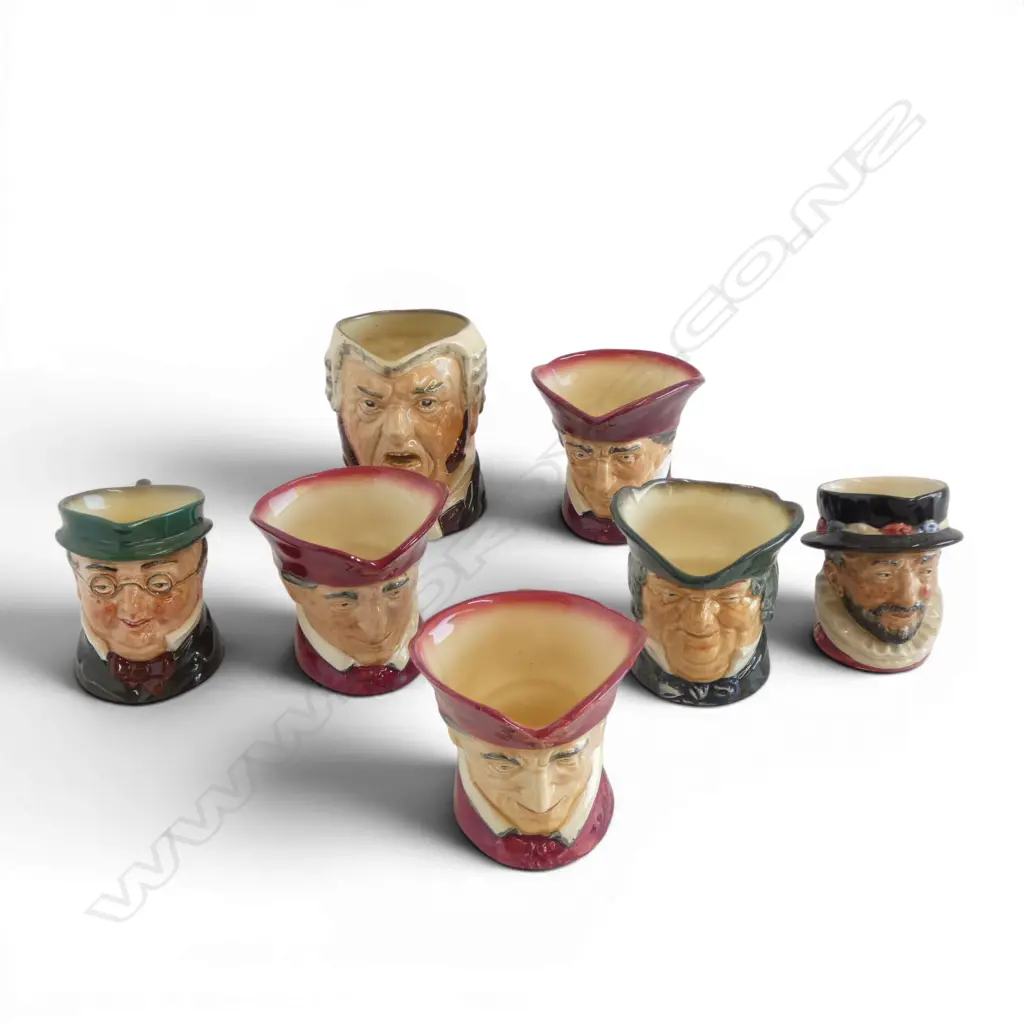 7 ROYAL DOULTON CHARACTER JUGS H.100mm Image 1++