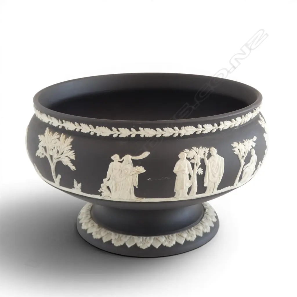 WEDGWOOD JASPER WARE FOOTED BOWL Dia.220 H.125mm Image 1++
