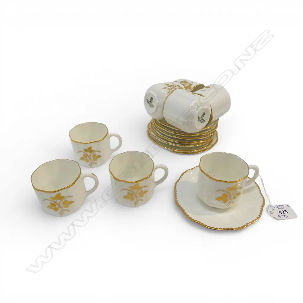 8 ROYAL CROWN DERBY COFFE C/S Image 1++