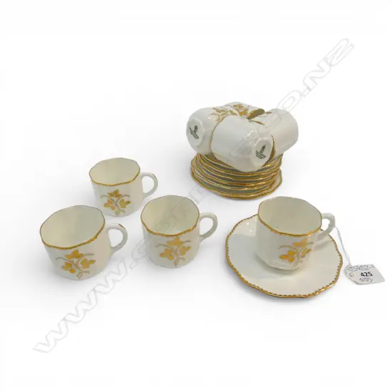 8 ROYAL CROWN DERBY COFFE C/S