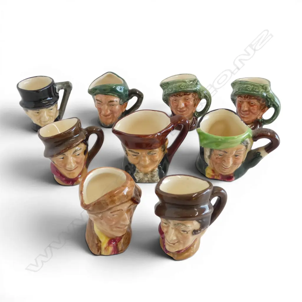 9 ROYAL DOULTON CHARACTER JUGS H.35mm Image 1++
