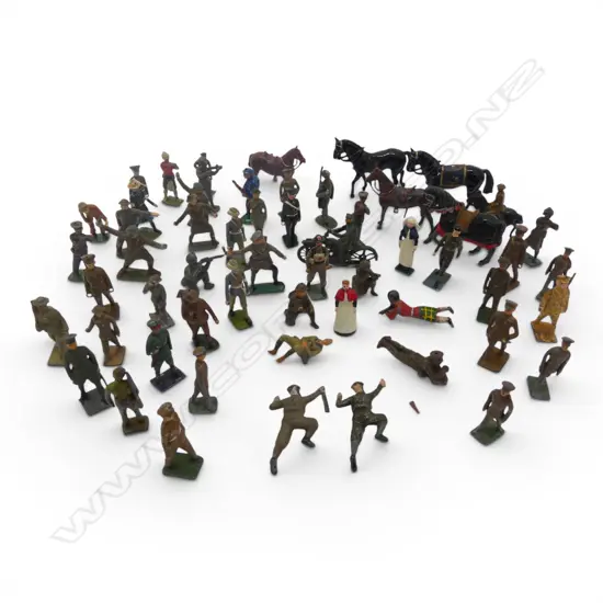 OVER 50 ASST. METAL FIGURES faults