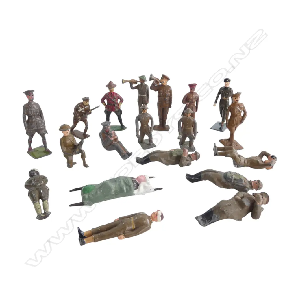 19 ASST. BRITAINS, JOHN HILL, FRY etc HOLLOW CAST FIGURES  H.60mm Image 1++