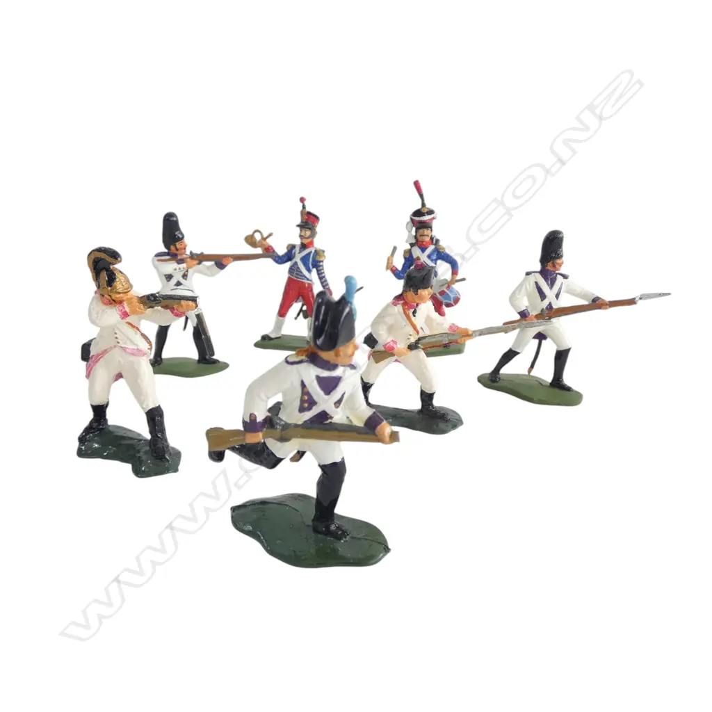 7 NAPOLEONIC HAND-PAINTED PLASTIC MODELS faults Image 1++
