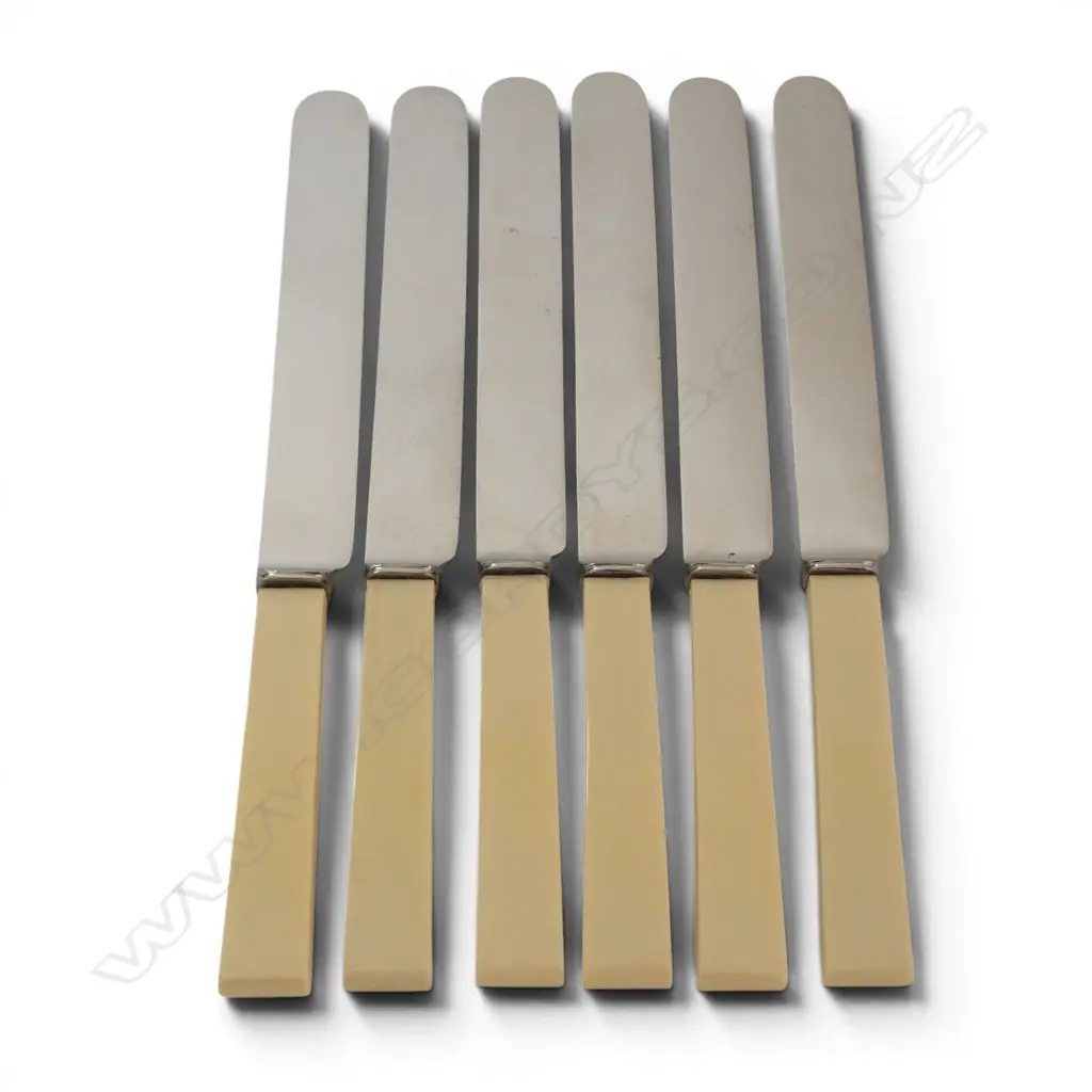 6 IVORINE HANDLED KNIVES Image 1++