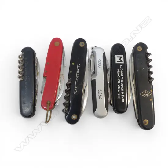 6 POCKET KNIVES 