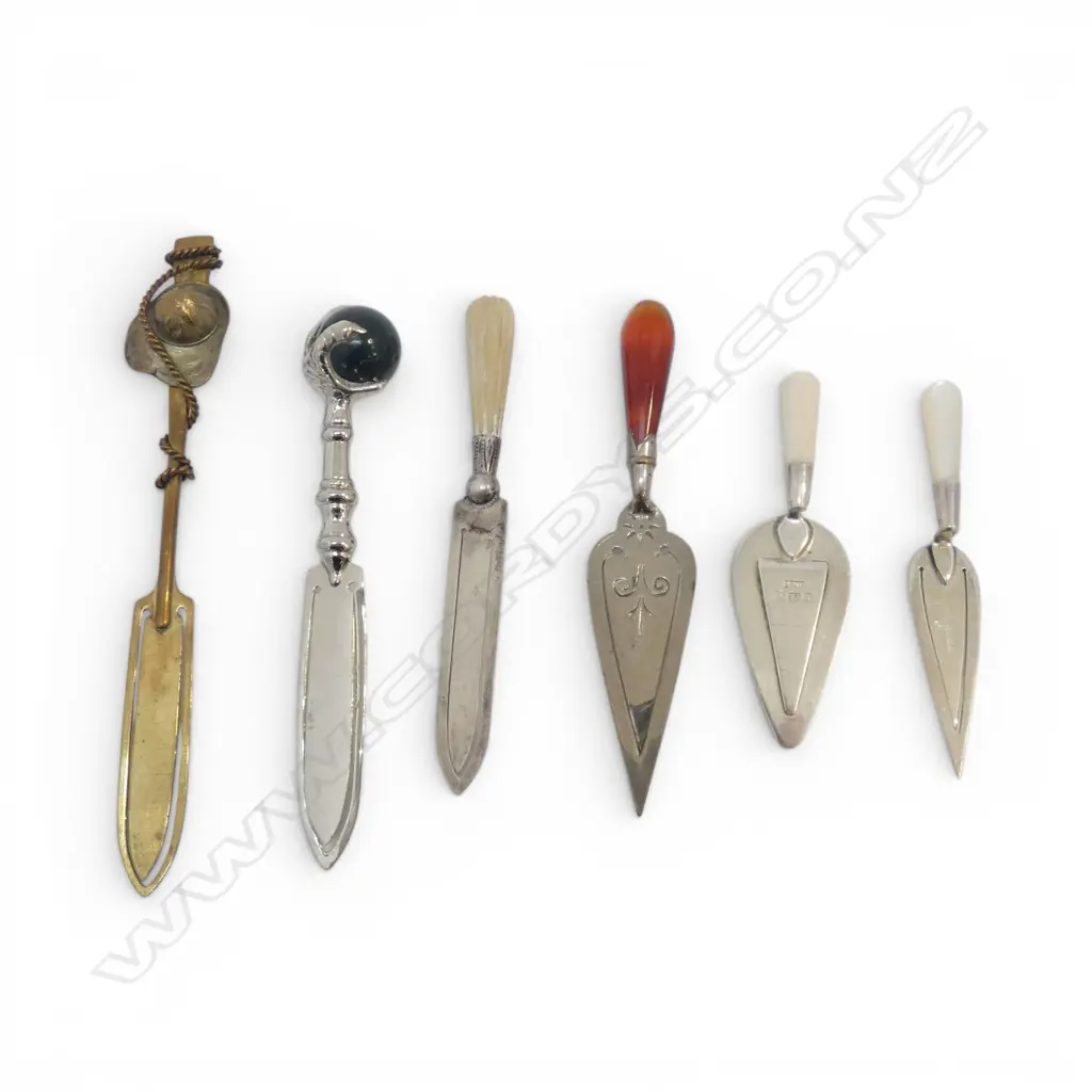 6 BOOKMARKS some w. stg silver blades Image 1++