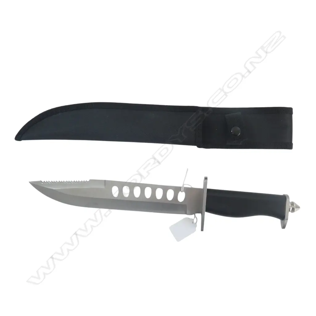 STAINLESS 440 STEEL BOWIE KNIFE as new L.400mm Image 1++
