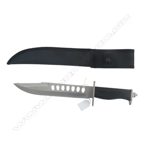 STAINLESS 440 STEEL BOWIE KNIFE as new L.400mm