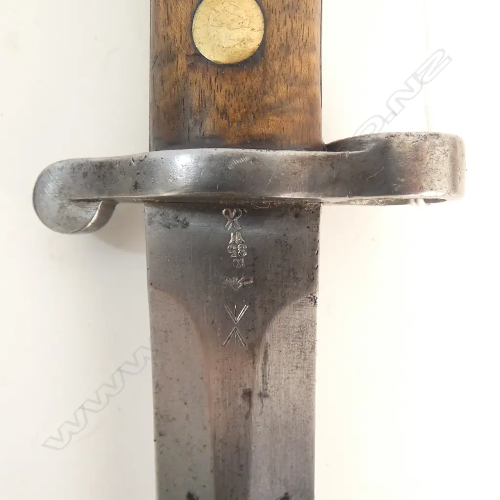 1888 WILKENSON LONDON BAYONET No.9032 w. LEATHER SCABBARD Image 1++