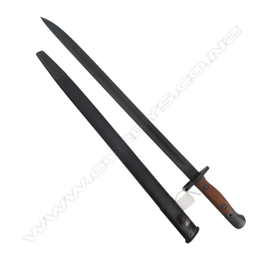 1907 MA BAYONET w. LEATHER SCABBARD  Image 1++