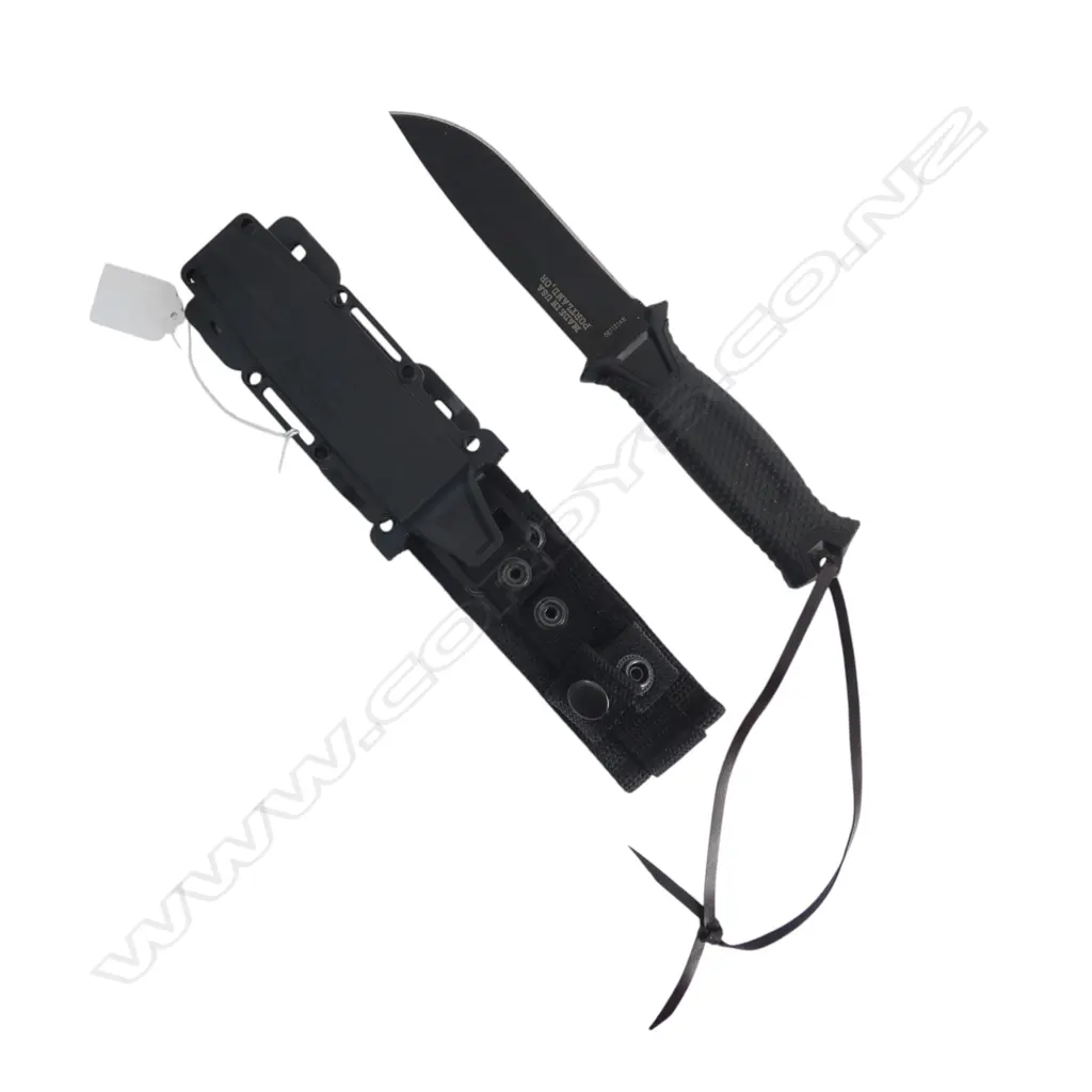 GERBER FIGHTING KNIFE blade unsharpened w. SHEATH Image 1++