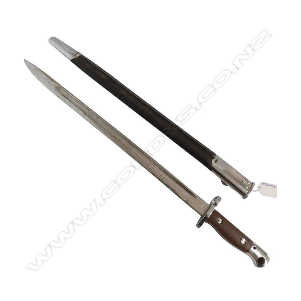 SANDERSON 1907 PATTERN BAYONET & SCABBARD L.580mm Image 1++