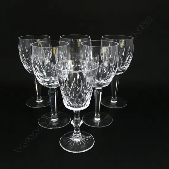 5 + 1 WATERFORD CRYSTAL WINE GLASSES