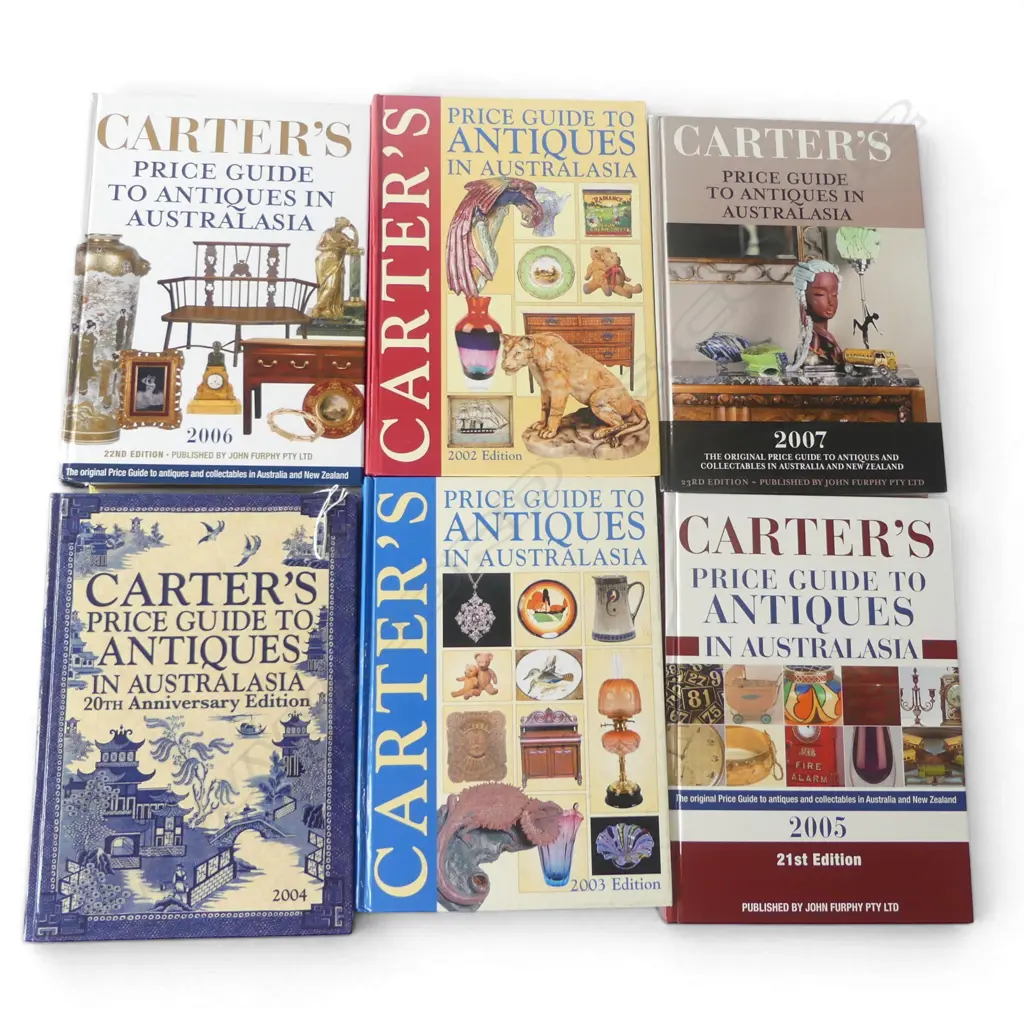 6 CARTERS PRICE GUIDES TO ANTIQUES Image 1++