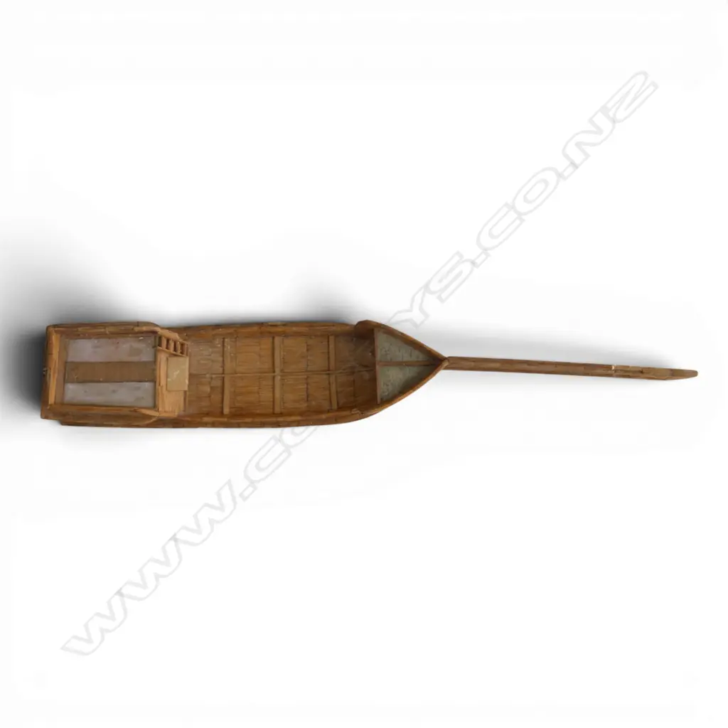 FOLK ART MATCHSTICK BOAT L.1050mm Image 1++