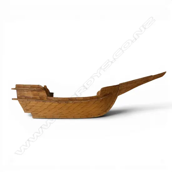 FOLK ART MATCHSTICK BOAT L.1050mm
