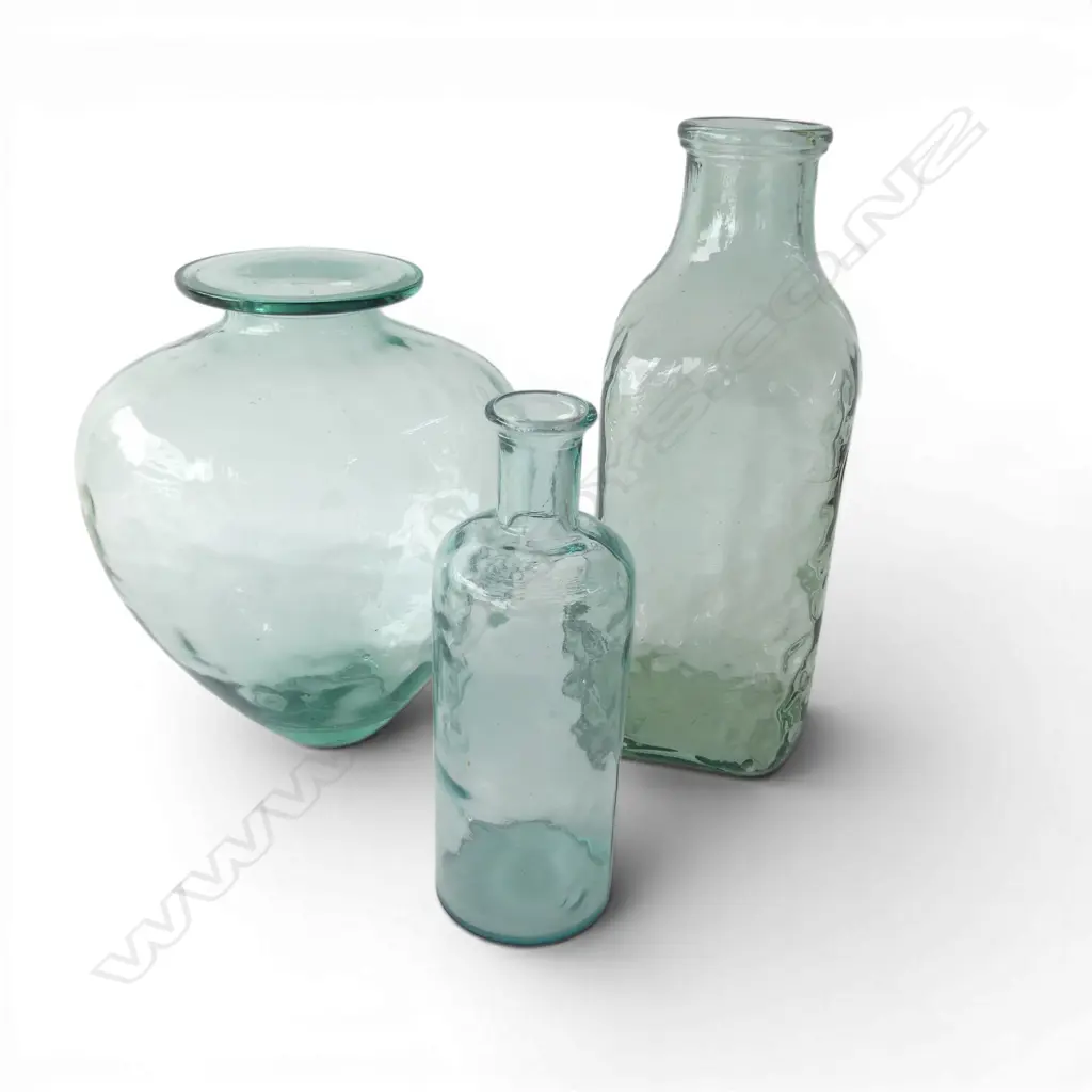 3 GLASS VASES H.480mm Image 1++