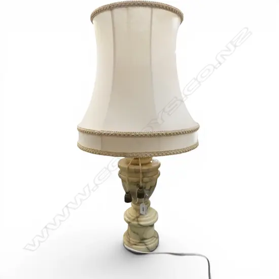 DECORATIVE ITALIAN MARBLE TABLE LAMP H710MM FAULTS